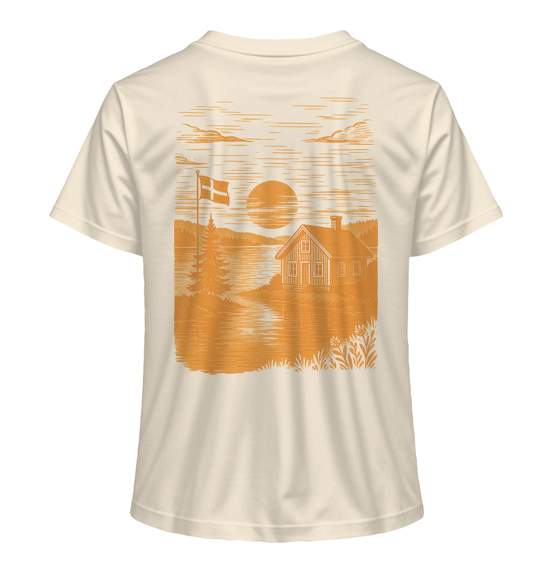 midsommar Damen-Shirt - orange